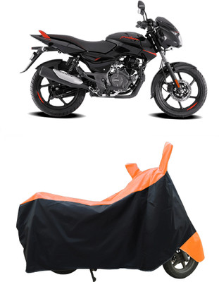 Coxtor Waterproof Two Wheeler Cover for Bajaj(Pulsar 125, Orange)