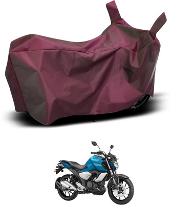 PAGORA Waterproof Two Wheeler Cover for Yamaha(FZ FI, Maroon)