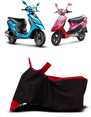 VESMEI Two Wheeler Cover for TVS(Scooty Pep Plus BS6, Red)