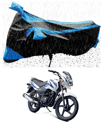 THE REAL ARV Two Wheeler Cover for TVS(Sport ES, Blue, Black)