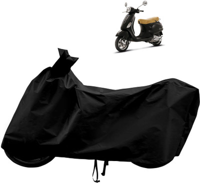 Horseyaart Waterproof Two Wheeler Cover for Vespa(Vespa LX 125, Black)