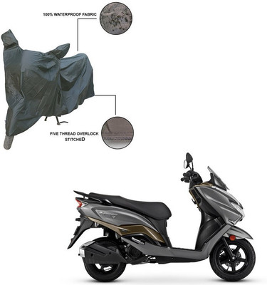 Furnish Flow Two Wheeler Cover for Suzuki(Grey)
