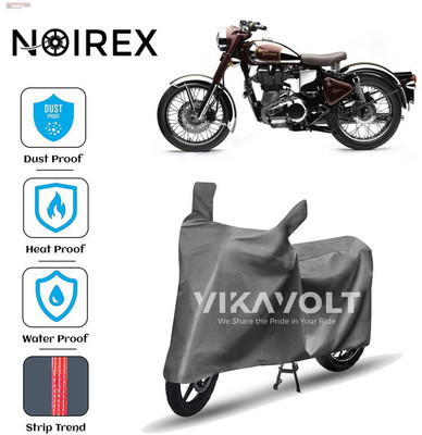 NOIREX Two Wheeler Cover for Royal Enfield(Bullet 500, Grey)