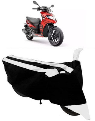 HEMSKAR Two Wheeler Cover for Aprilia(SR 125, Black, White)