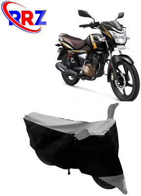 RRZ Waterproof Two Wheeler Cover for TVS(Victor New, Black, Grey)