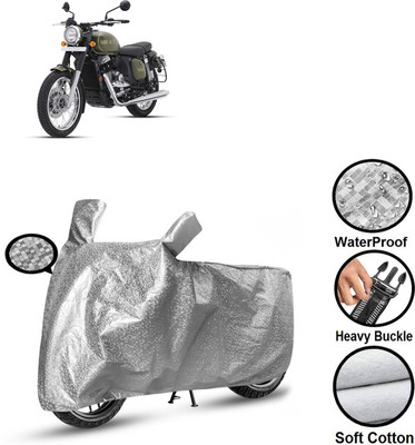 CODOKI Waterproof Two Wheeler Cover for JAWA(Forty Two, Silver)