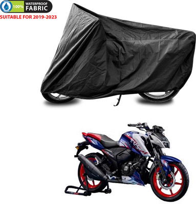 PAGORA Waterproof Two Wheeler Cover for TVS(Apache RTR 165 RP, Black)