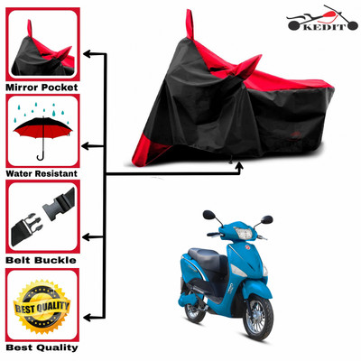 KEDIT Two Wheeler Cover for Hero(Electric Optima, Red, Black)