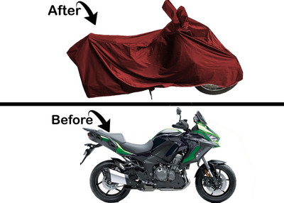 Archistylo Waterproof Two Wheeler Cover for Kawasaki(Ninja 1000, Maroon)