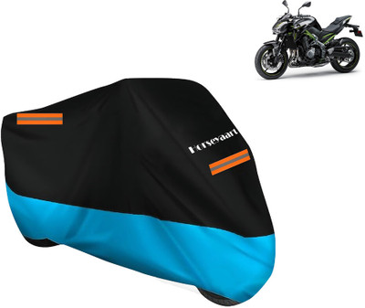 Horseyaart Waterproof Two Wheeler Cover for Kawasaki(Z900, Blue)
