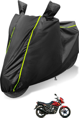Auto Hub Waterproof Two Wheeler Cover for TVS(Flame DS 125, Black)