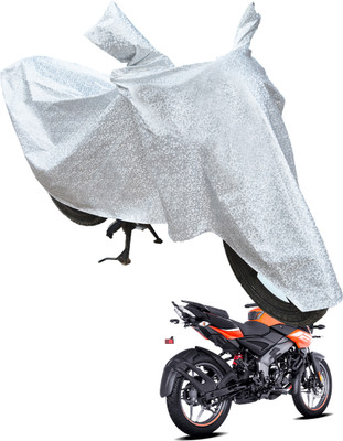 RiderShine Waterproof Two Wheeler Cover for Bajaj(Pulsar NS125 BS6, Silver)