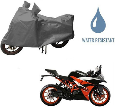DeepShakshi AUTOMOTIVE Waterproof Two Wheeler Cover for KTM(RC 200, Grey)