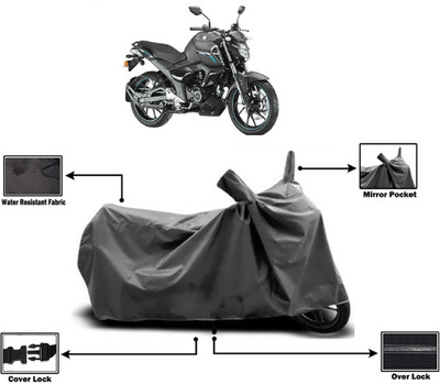 Amexride Two Wheeler Cover for Yamaha(FZ-S Fi Version 3.0, Grey)