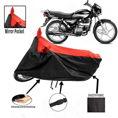 AutoGalaxy Waterproof Two Wheeler Cover for Hero(Splendor Plus, Red)