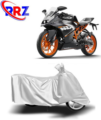 RRZ Waterproof Two Wheeler Cover for KTM(RC 200, White)
