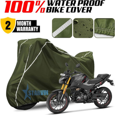 Starvin Waterproof Two Wheeler Cover for Hero(Xtreme 160 R, Green, White)