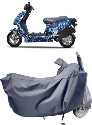 Amexride Two Wheeler Cover for Hero Electric(Electric AXLHE-20 BS6, Grey)