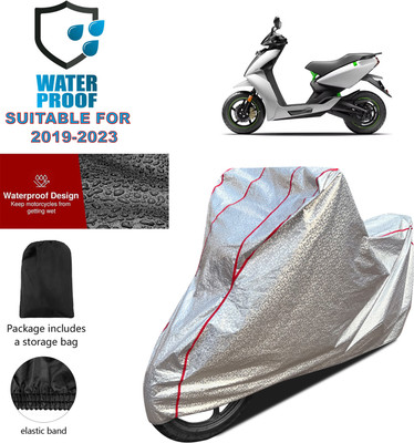 PAGORA Waterproof Two Wheeler Cover for Ather(Silver)