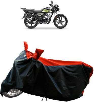 KEDIT Two Wheeler Cover for Honda(CD 110 Dream, Red, Black)