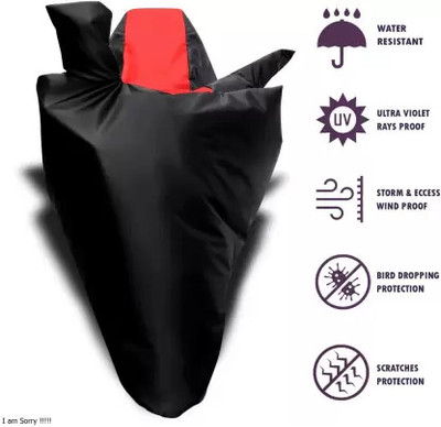 TESLEY Two Wheeler Cover for Universal For Bike(Red)
