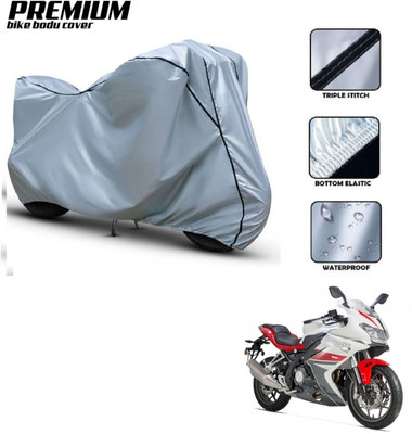 Car Life Waterproof Two Wheeler Cover for Benelli(302R, Silver, Black)