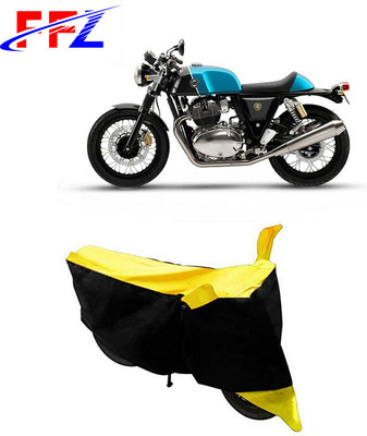 FFZ Waterproof Two Wheeler Cover for Royal Enfield(Continental GT, Black, Yellow)