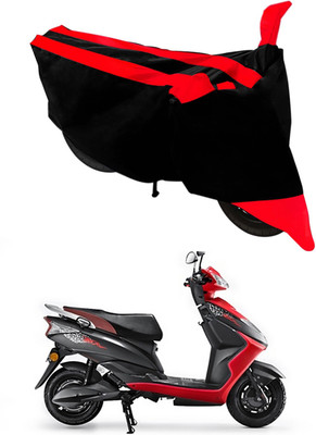 Mdstar Waterproof Two Wheeler Cover for Ampere(Zeal, Red, Black)