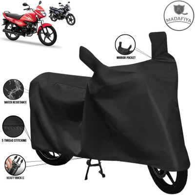 MADAFIYA Waterproof Two Wheeler Cover for Hero(Splendor NXG, Black)