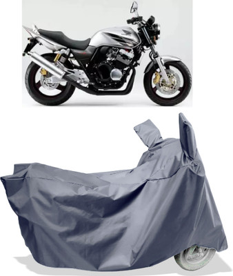 Amexride Two Wheeler Cover for Honda(CB 400, Grey)