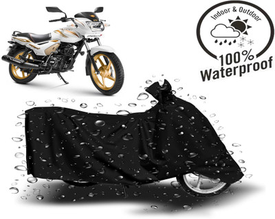 Autoinnovation Waterproof Two Wheeler Cover for TVS(Star City Plus, Black)