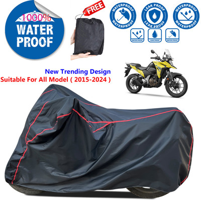 AutoGalaxy Waterproof Two Wheeler Cover for Suzuki(Black)