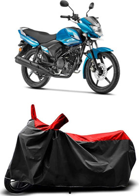 KEDIT Two Wheeler Cover for Yamaha(Saluto RX, Red, Black)