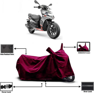 Amexride Two Wheeler Cover for Aprilia(SR 125, Maroon)