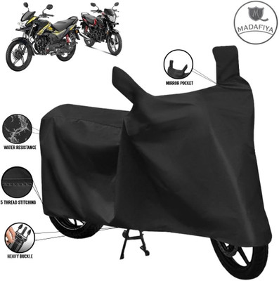 MADAFIYA Waterproof Two Wheeler Cover for Honda(SP 125, Black)