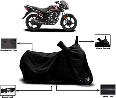 KEDIT Two Wheeler Cover for TVS(Victor BS6, Black)