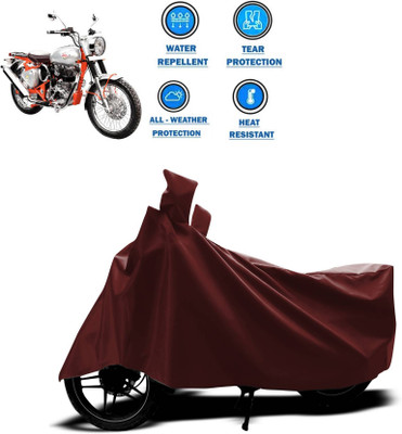 KEDIT Two Wheeler Cover for Royal Enfield(Bullet Trials 350, Maroon)