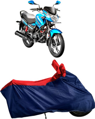 rakku Waterproof Two Wheeler Cover for Hero(Glamour Programmed FI, Blue, Red)