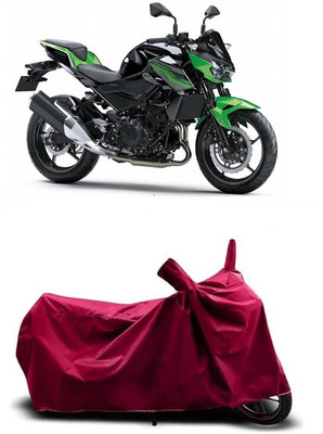 Coxtor Waterproof Two Wheeler Cover for Kawasaki(Z400 BS6, Maroon)