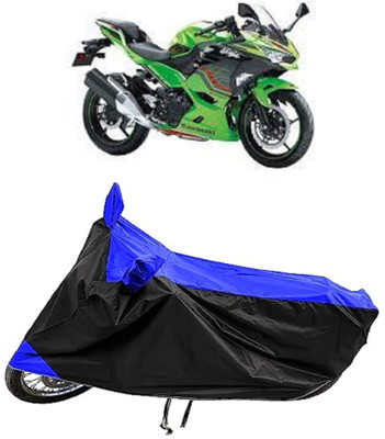 GROFATIK Two Wheeler Cover for Kawasaki(Ninja 400 BS6, Blue)