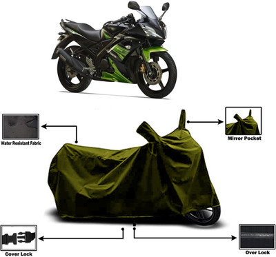 Amexride Two Wheeler Cover for Yamaha(R15S BS6, Green)