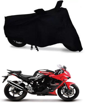 AutoGalaxy Waterproof Two Wheeler Cover for Hyosung(Comet, Black)