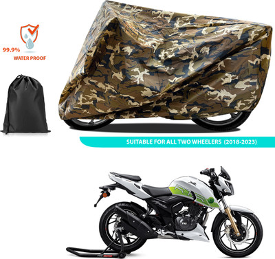 CODOKI Two Wheeler Cover for TVS(Apache RTR 200 Fi E100, Yellow)