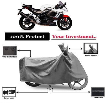 Amexride Two Wheeler Cover for Hyosung(GT650R, Grey)