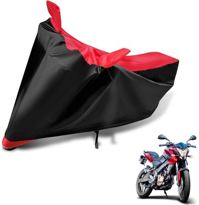 WMIZEXA Waterproof Two Wheeler Cover for Bajaj(Pulsar NS 200, Red, Black)