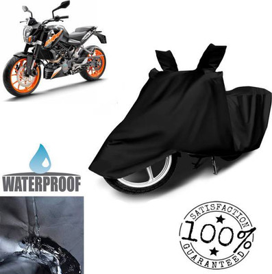 RAAMKM Waterproof Two Wheeler Cover for Hero, Honda(Versys X 300 BS6, Black)