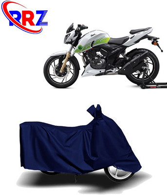 RRZ Two Wheeler Cover for TVS(Apache RTR 200 Fi E100, Blue)