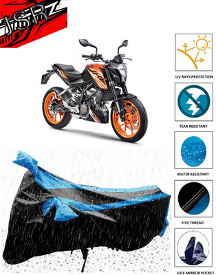 J S R Waterproof Two Wheeler Cover for KTM(125 Duke, Blue)