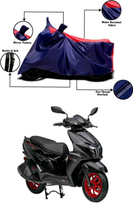 RAQTRO Waterproof Two Wheeler Cover for TVS(Ntorq 125, Red, Blue)