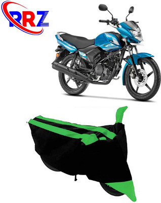 RRZ Waterproof Two Wheeler Cover for Yamaha(Saluto, Black, Green)